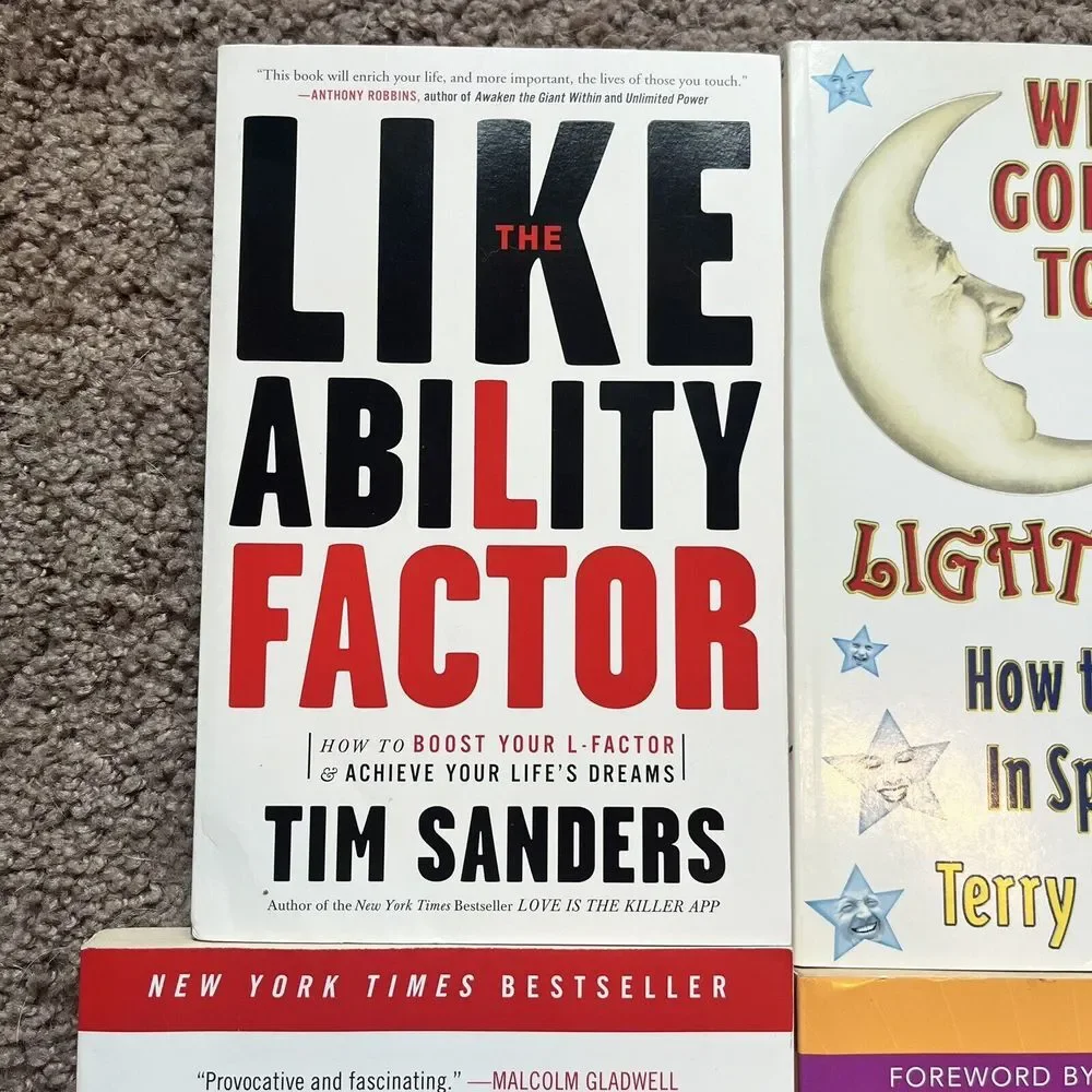 Personal Development‎ Book Lot of 6 Optimist Anger Trap Drive Likeability Factor